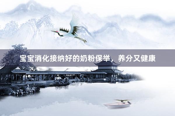宝宝消化接纳好的奶粉保举，养分又健康
